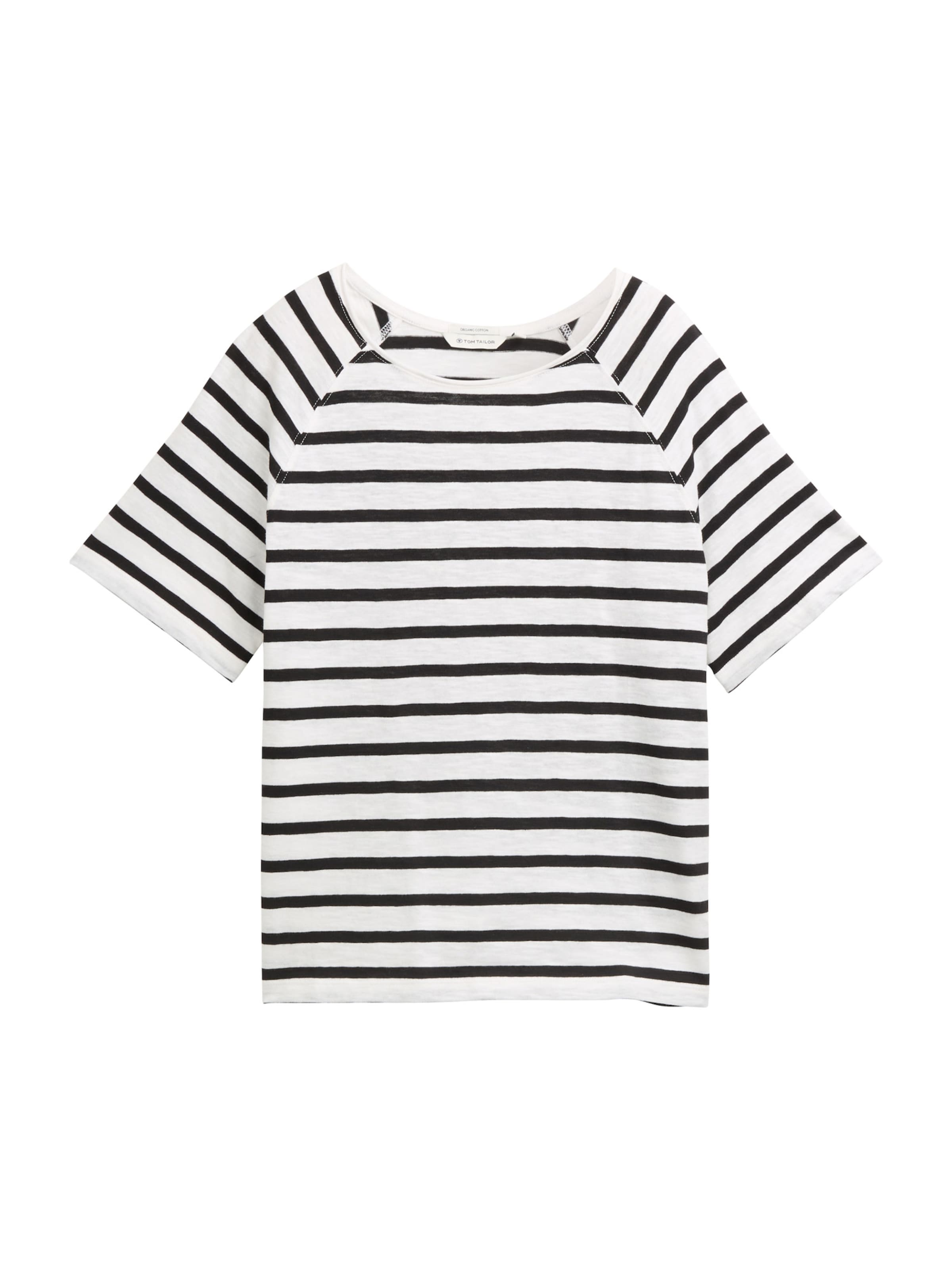 TOM TAILOR Тениска в бяло: отпред