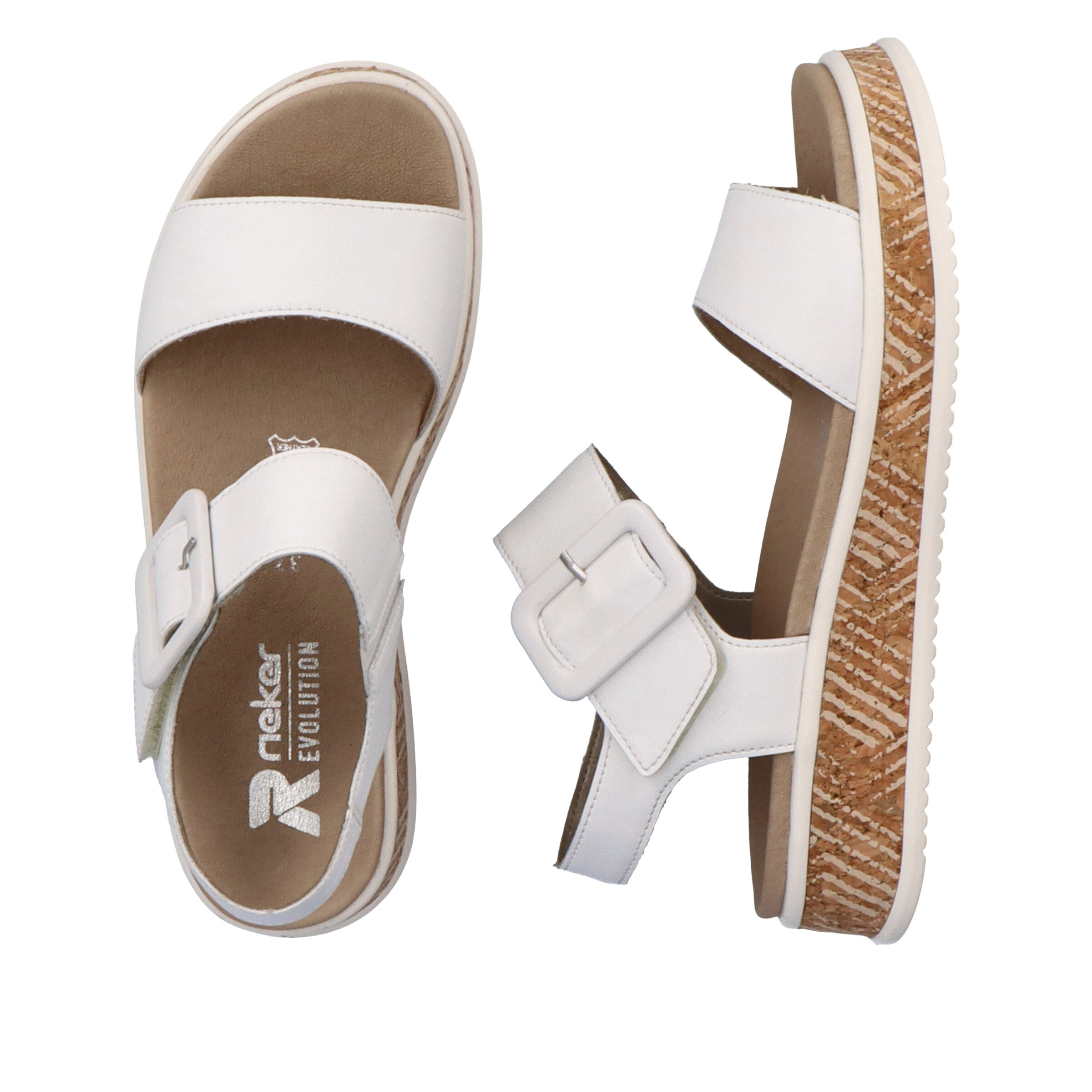 Sandales à lanières Rieker Sport en blanc