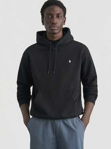 Bluză de molton 'SINGLE STONE' de la Volcom pe negru: față