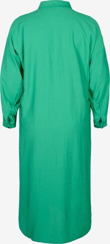 Abito camicia 'XFAHIT' di Zizzi in verde