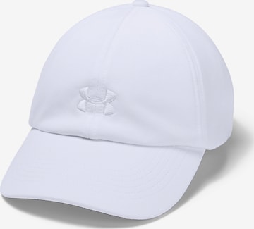 Cappello da baseball sportivo 'Play Up' di UNDER ARMOUR in bianco: frontale