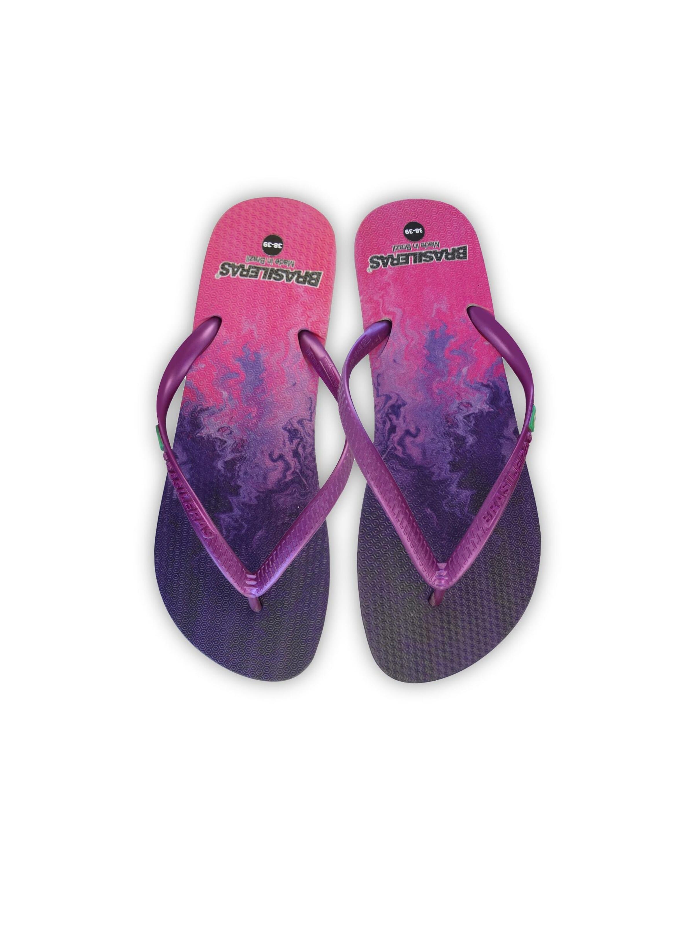 Brasileras T-Bar Sandals 'Cosmic' in Purple