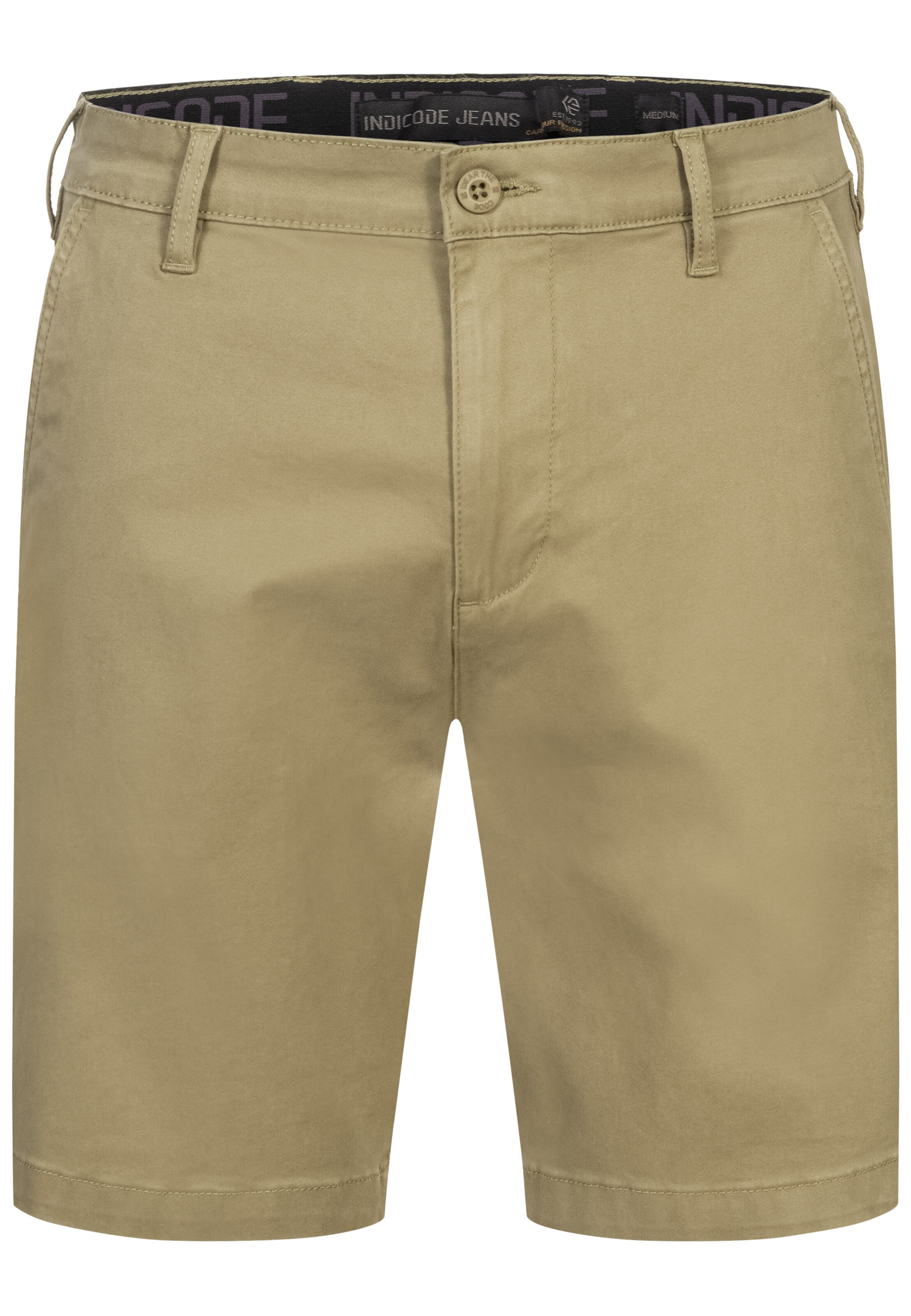 INDICODE JEANS Shorts 'Seven' in Beige: Vorderseite