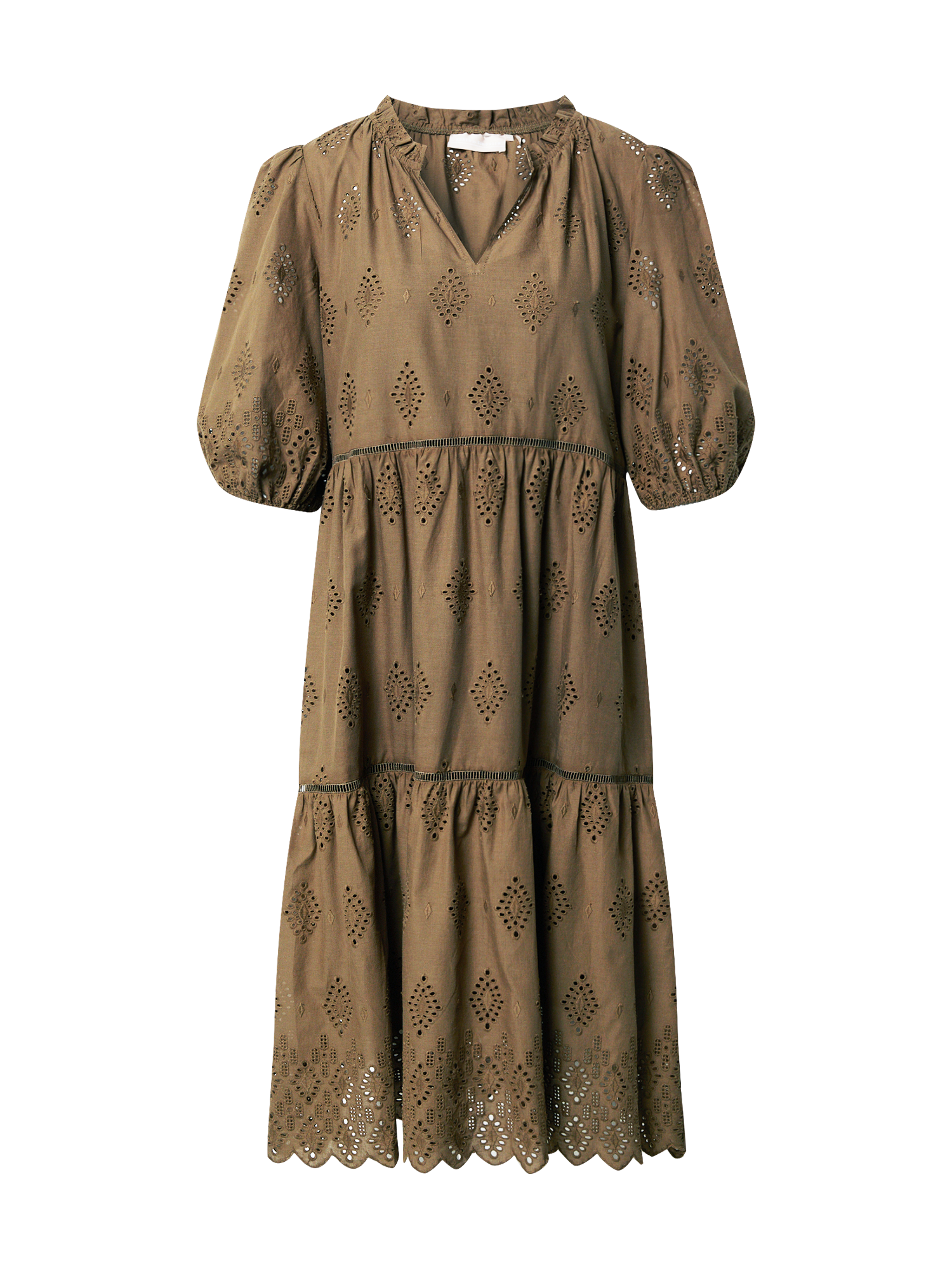 Sukienki KZreN KAREN BY SIMONSEN Sukienka Filippa w kolorze Khakim 