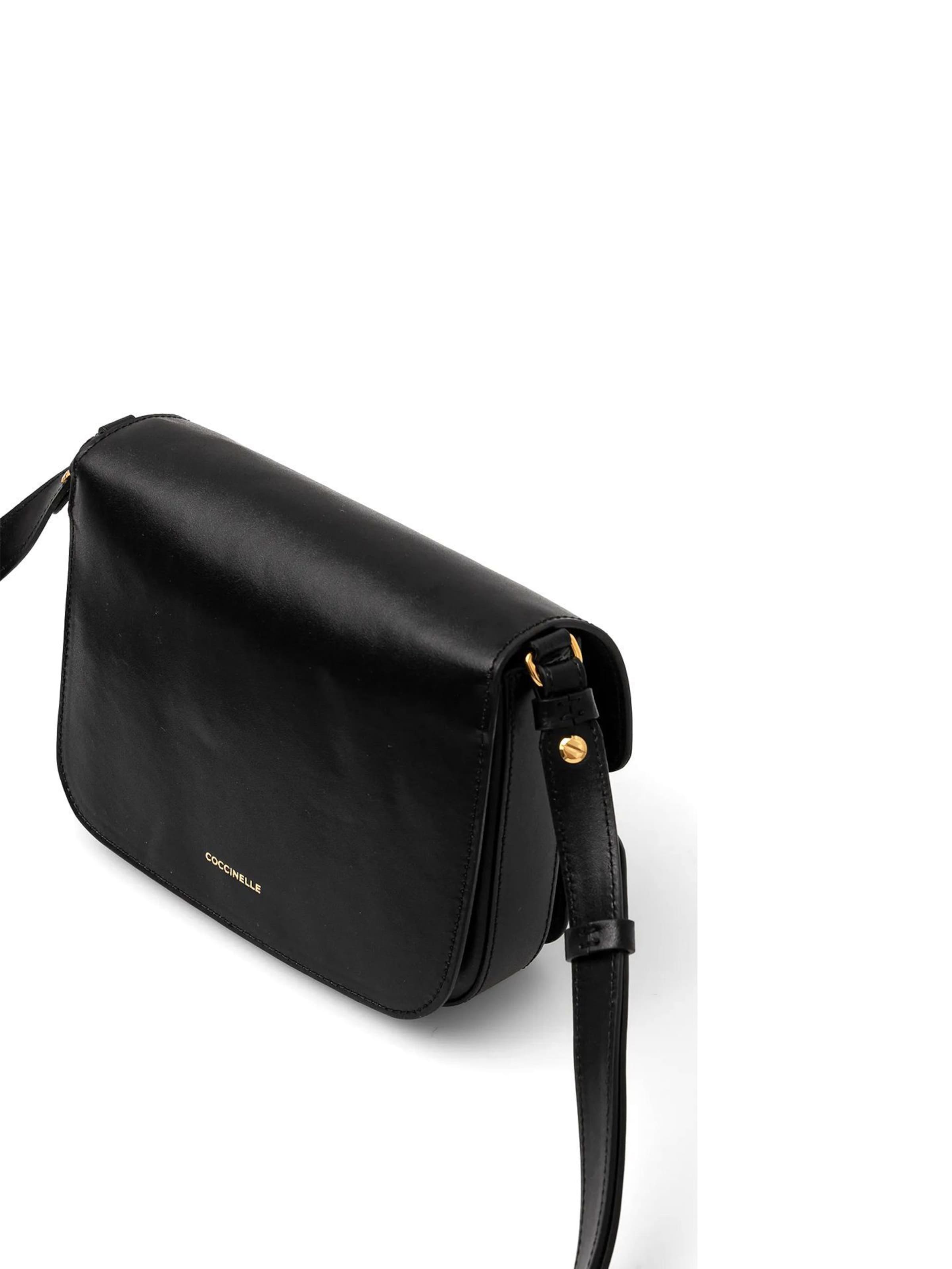 Coccinelle Schoudertas 'Coccinelle C-Me Calf Handbag Calf Smooth Leather' in Zwart