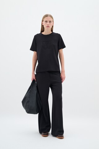 InWear Wide Leg Hose 'GincetteI' in Schwarz