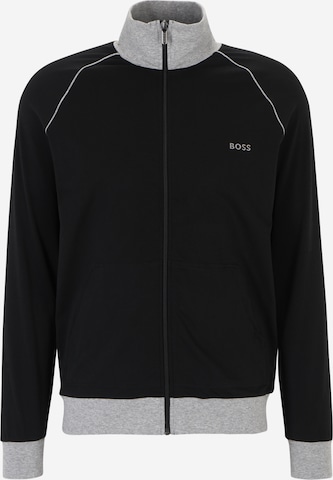 BOSS Orange Sweatjacke in Schwarz: predná strana