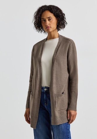 STREET ONE Strickjacke in Braun: Vorderseite