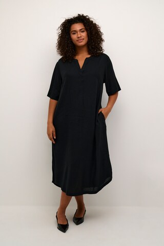 KAFFE CURVE Shirt Dress 'Mille' in Black: front