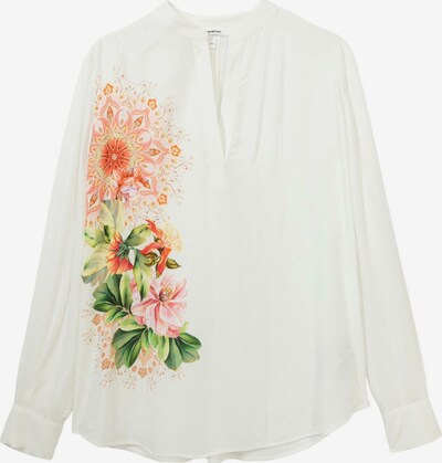 Camicia da donna Desigual di colore verde chiaro / verde scuro / arancione / rosa chiaro / bianco, Visualizzazione prodotti