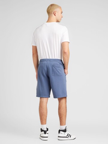 ADIDAS ORIGINALS Lużny krój Spodnie 'Adicolor Outline Trefoil' w kolorze niebieski
