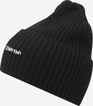 Bonnet Calvin Klein en noir : devant