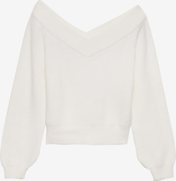 Pull&Bear Sweter w kolorze beżowy: przód