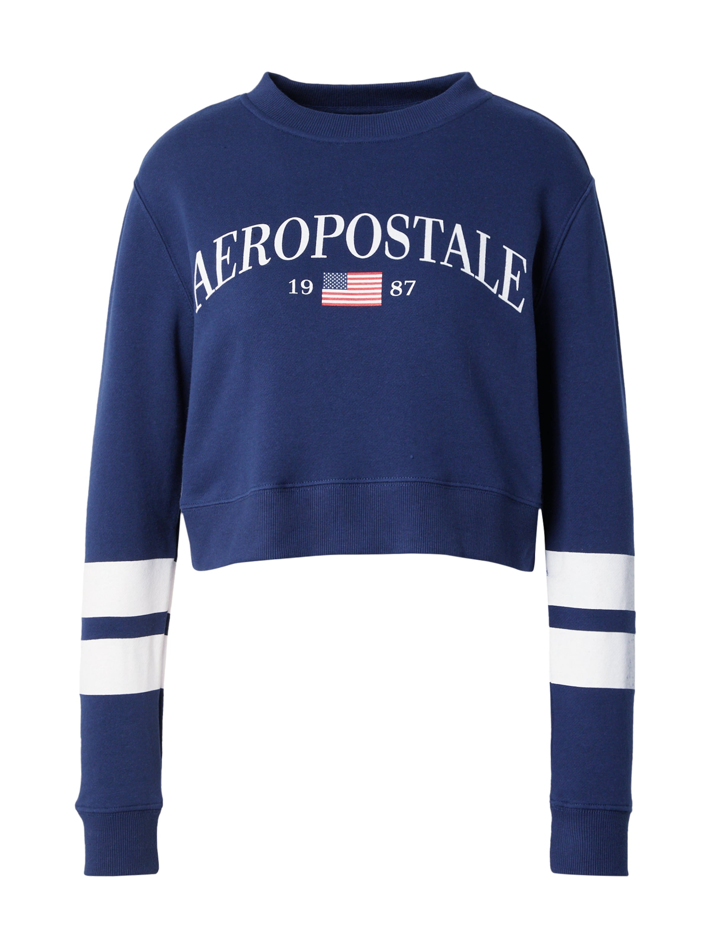 AÉROPOSTALE Sweatshirt 'USA' in Blue: front