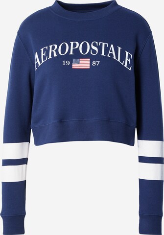 AÉROPOSTALE Свитшот 'USA' в Синий: спереди