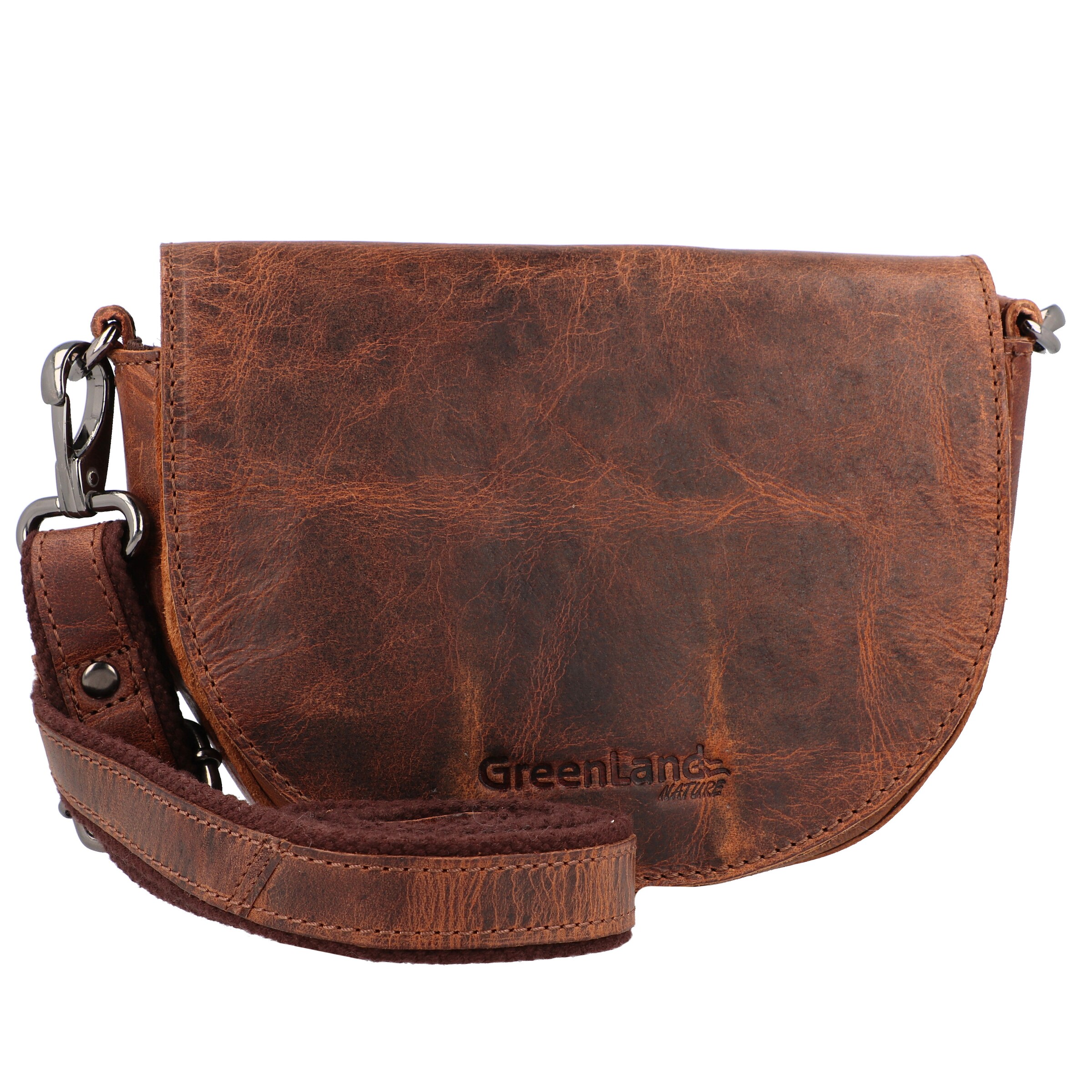 Sac à bandoulière 'Montana' Greenland Nature en marron : devant