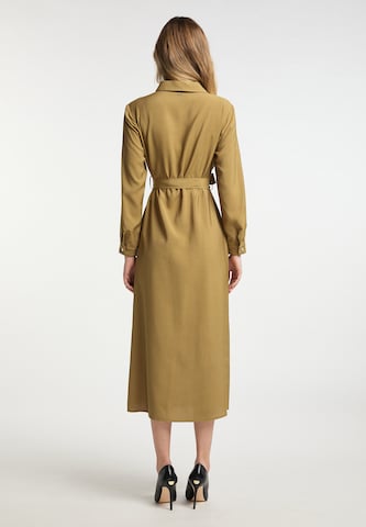 DreiMaster Klassik Shirt Dress in Brown