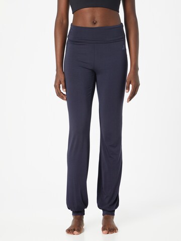 CURARE Yogawear Štandardný strih Športové nohavice - Modrá: predná strana