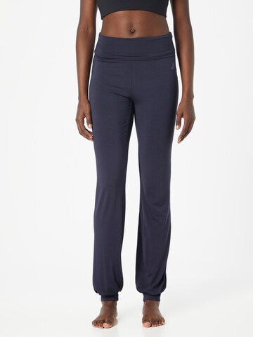 CURARE Yogawear Regular Workout Pants in Blue: front