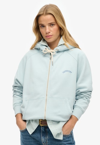 Superdry Sweatvest 'Essential' in Blauw: voorkant