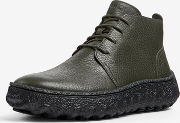 CAMPER Lace-Up Boots ' Ground ' in Green: front