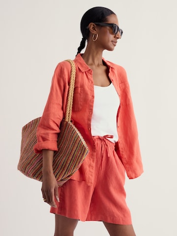 Seasalt Cornwall Regular Trousers 'Tide Flow' in Orange