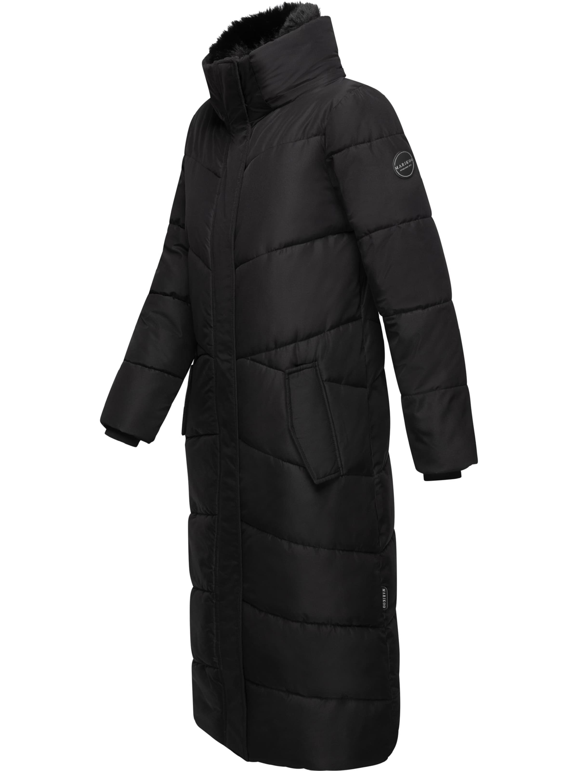 MARIKOO Wintermantel 'Hingucker XIV-1' in Schwarz