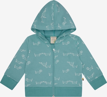 loud + proud Sweatjacke in Grün: Vorderseite