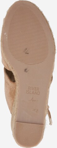 Sandalo con cinturino 'Tia' di River Island in beige