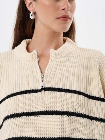 Hiccup Oversized trui in Beige