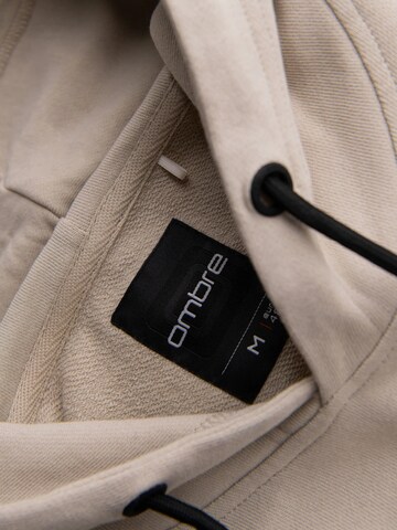 Ombre Sweatshirt 'OM-SSNZ-0225' in Beige
