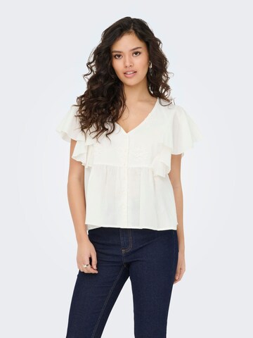 JDY Bluse 'JDYMaddox' i hvid: forside