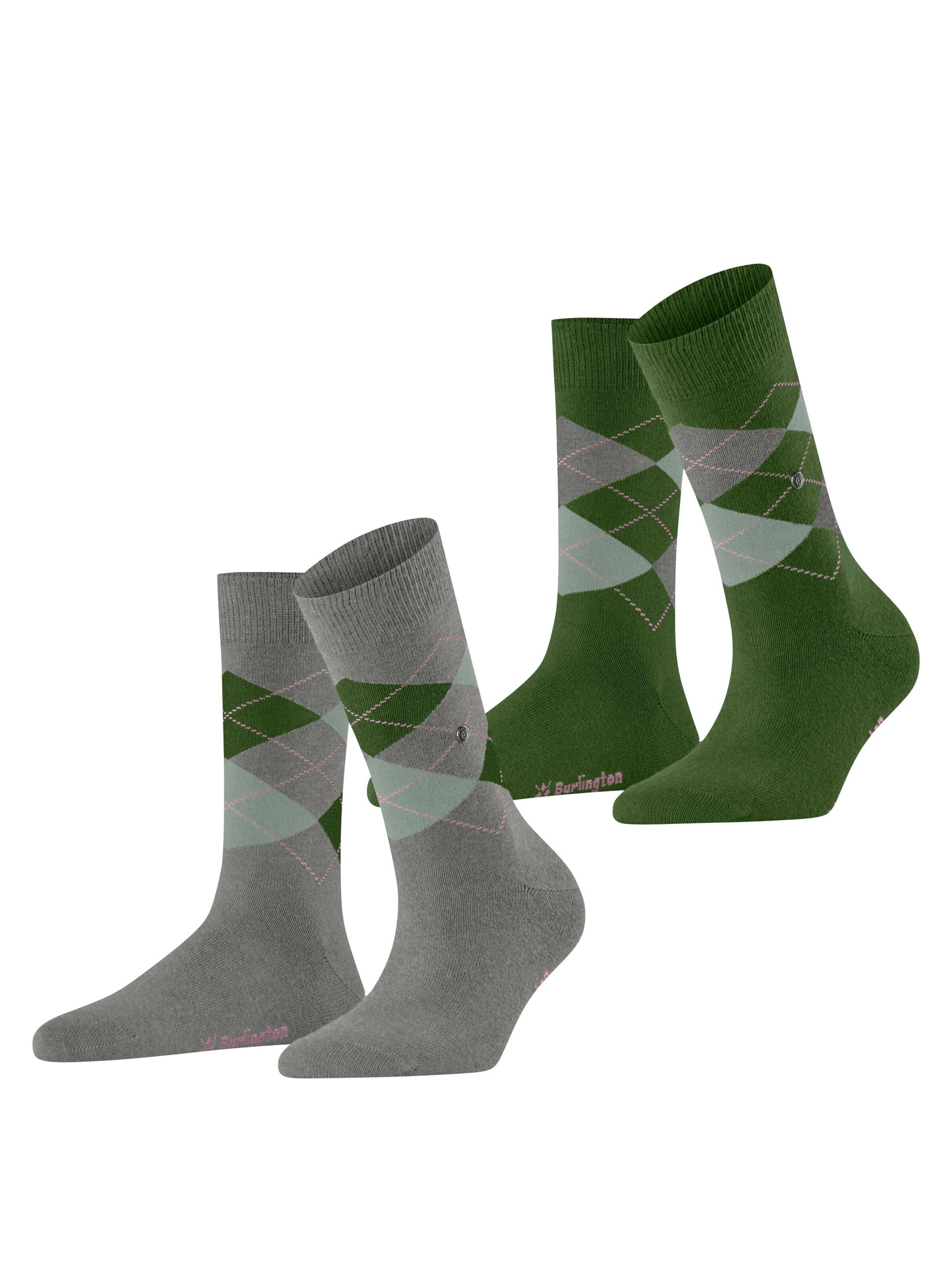 BURLINGTON Socken 'Everyday Argyle'‌‌‌‌‌‌‌‌‌‌ in Grau: Vorderseite