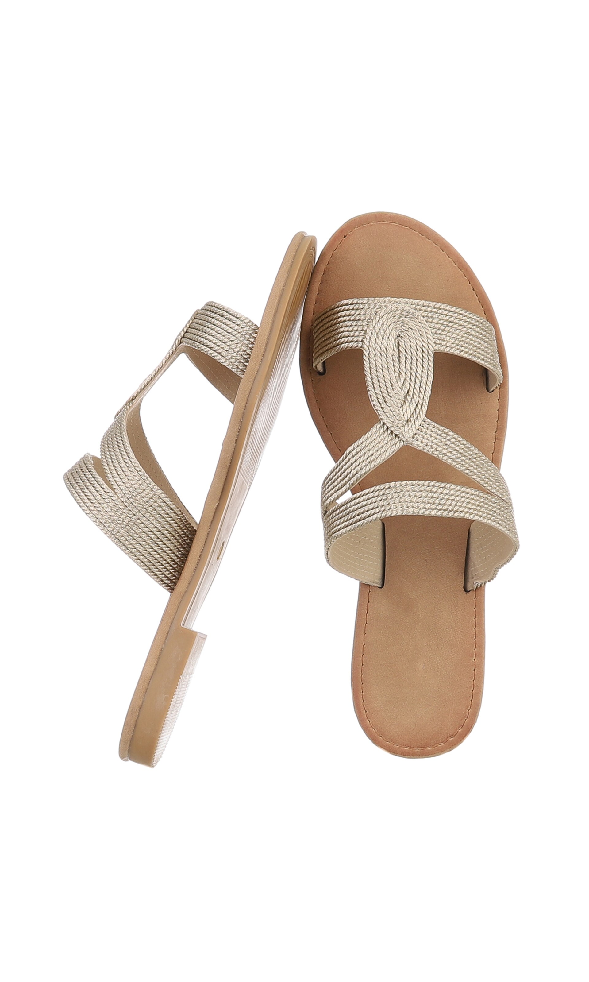 Ital-Design Mules in Gold