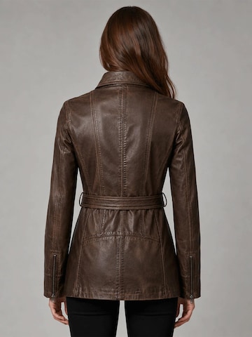 Agamaa Between-Seasons Coat 'Elin' in Brown