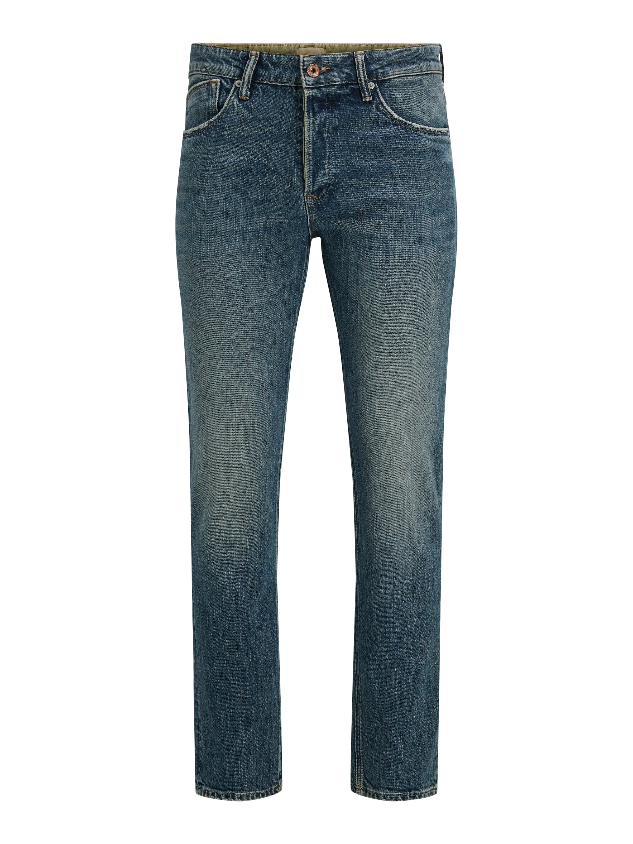Tapered Jeans 'JJIMIKE JJWELLS' de la JACK & JONES pe albastru: față