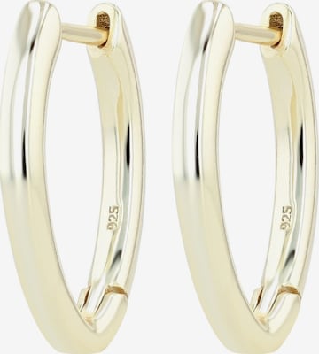 Akzent Ohrringe 'Agatha, 925 Sterlingsilber, langlebig' in Gold: Vorderseite