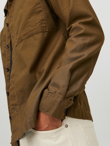 žalia JACK & JONES Standartinis modelis Marškiniai 'Pete'