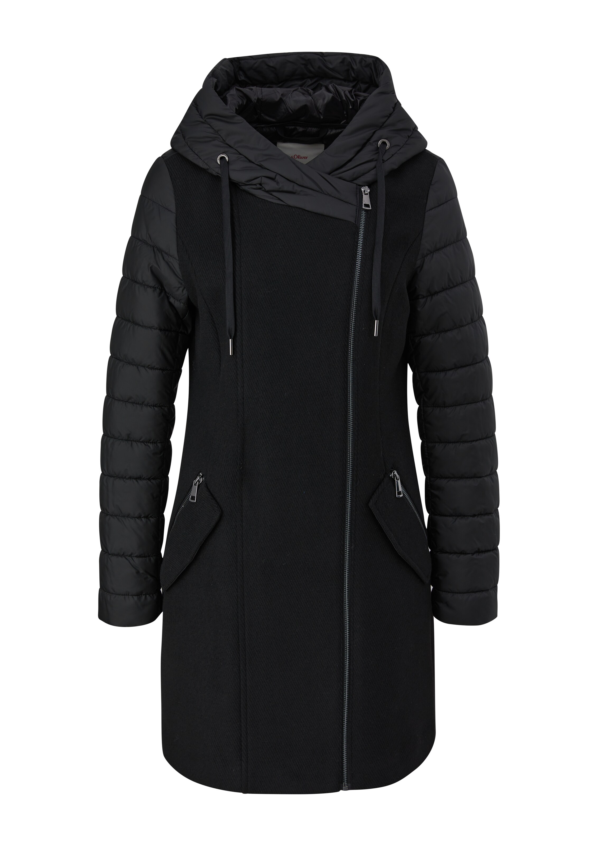 s.Oliver Wintermantel in Schwarz: Vorderseite