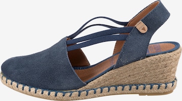 VERBENAS Sandale 'Maika' in Blau: Vorderseite