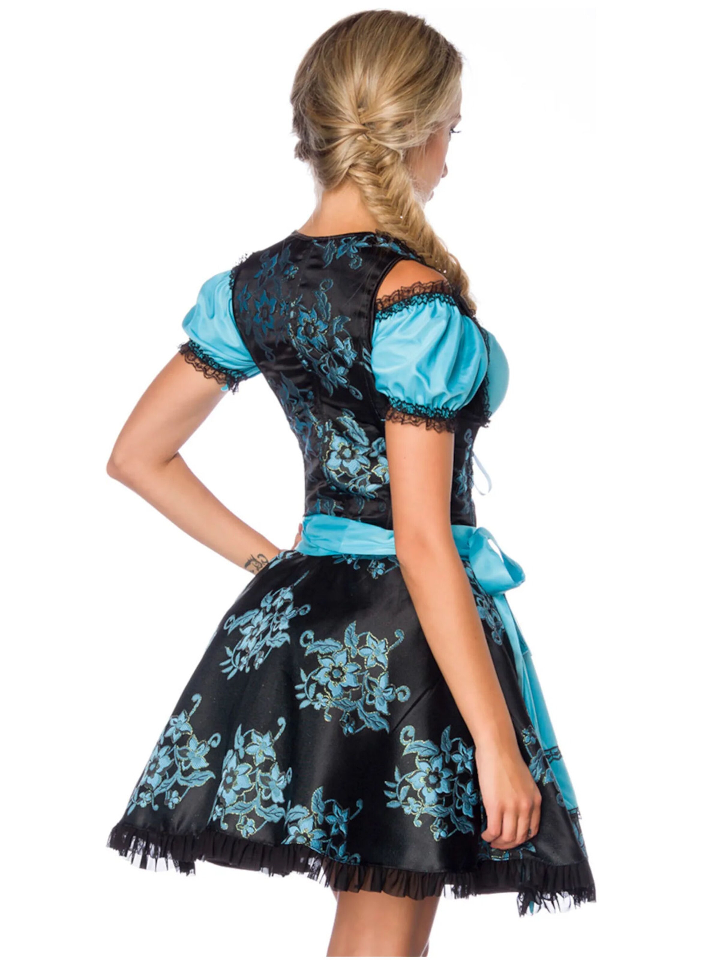 Dirndline Dirndl '3-tlg. Jacquard-Trachten-Set' in Blue