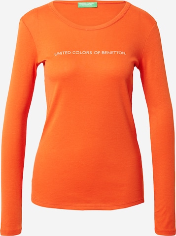 UNITED COLORS OF BENETTON - Camisa em laranja: frente