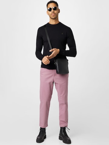 Tapered Pantaloni chino di BURTON MENSWEAR LONDON in lilla