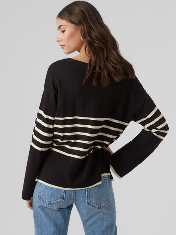 VERO MODA Sweater 'HAPPINESS' in Black