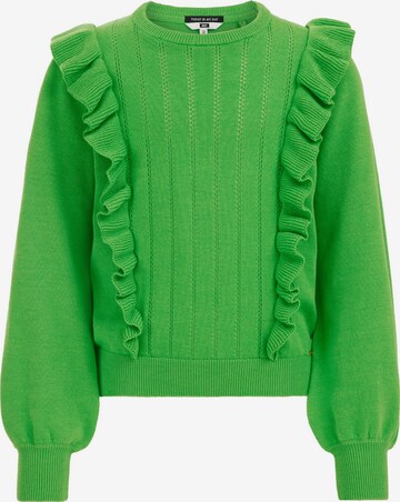 WE Fashion Sweater in Green: front