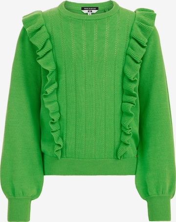 WE Fashion Neulepaita värissä vihreä: edessä