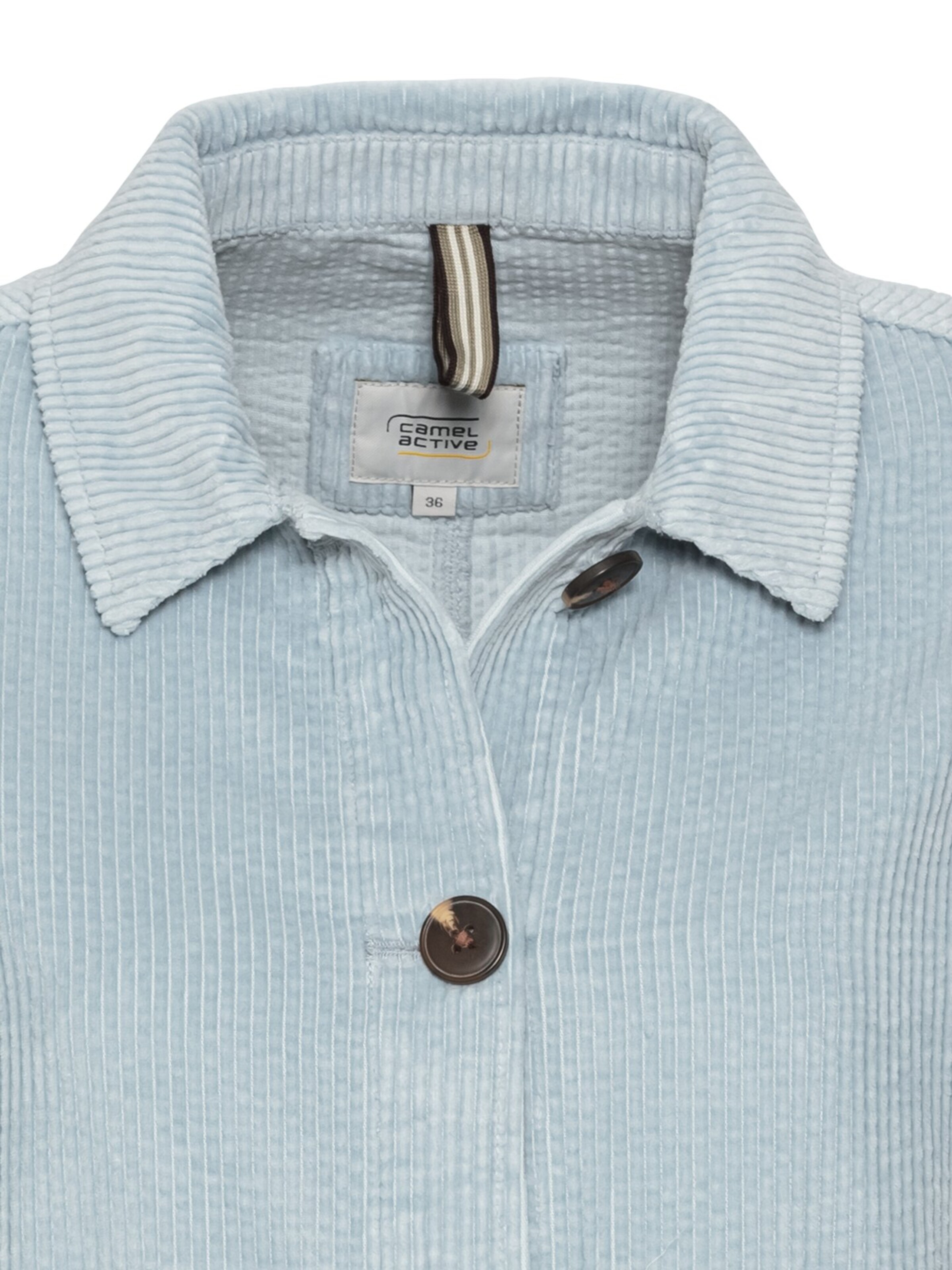 CAMEL ACTIVE Cordjacke aus reiner Baumwolle in Blau