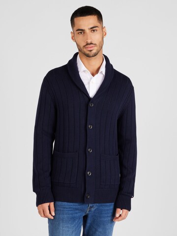 TOMMY HILFIGER Knit Cardigan in Blue: front