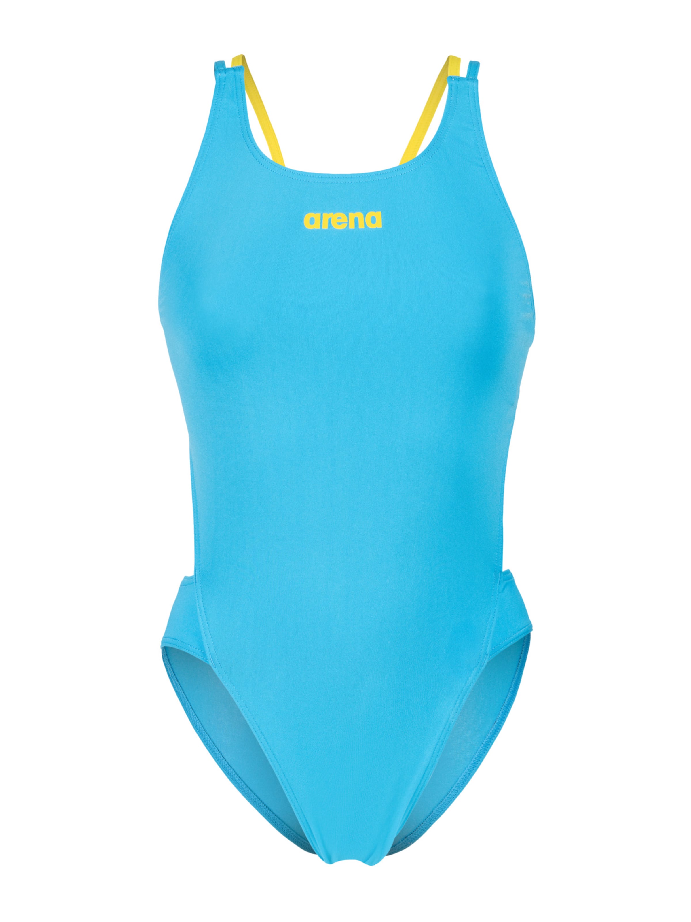 ARENA - Bustier Traje de baño 'TECH MULTI SOLID' en azul: frente