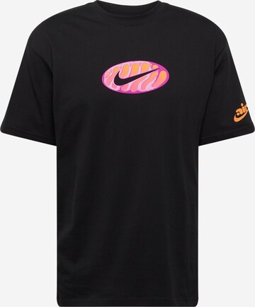 Nike Sportswear T-Shirt 'M90 AM DAY' in Schwarz: predná strana